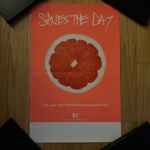 SAVES THE DAY 11x17 "Self-Titled" 2013 Promo Poster Rory Records emo punk rock